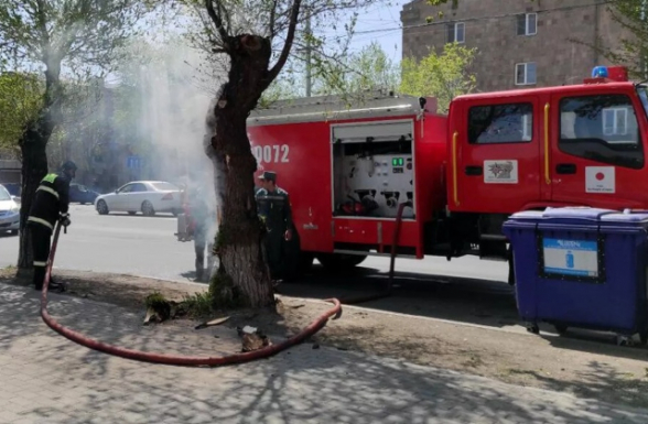 Խոշոր հրդեհ Երևանում. այրվում է Անվտանգության ակադեմիան
